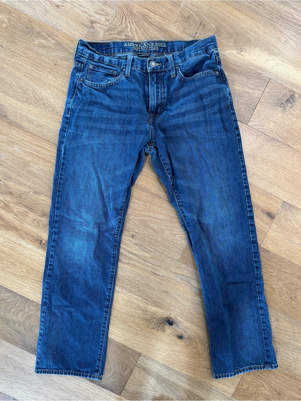 American Eagle Outfitters Men’s Dark Blue Straight Jeans 32x32